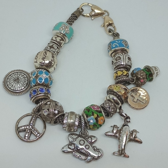 Brighton Jewelry - * Brighton Beverly Glam mesh charm bracelet loaded 20 charms
